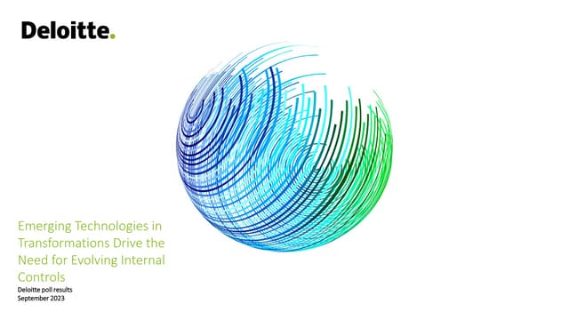 Emerging Technologies in Transformations Drive the Need for Evolving Internal Controls