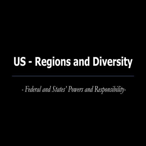 US  Regions and Diversity