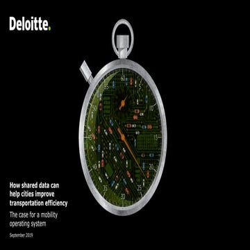 How shared data can help cities improve transportation efficiency