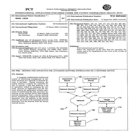 Method and apparatus for accessing network information on a network device