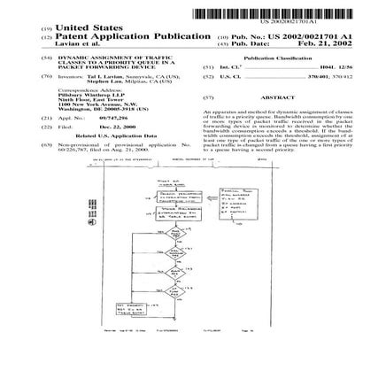 Dynamic assignment of traffic classes to a priority queue in a packet forward...
