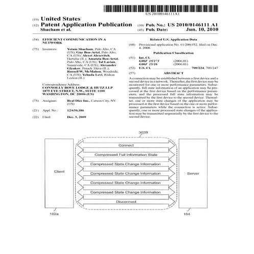Efficient communication in a network