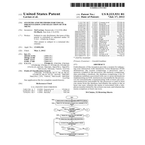 Systems and methods for visual presentation and selection of IVR menu