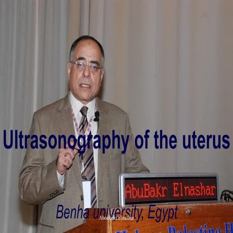 Ultrasonography of the uterus
