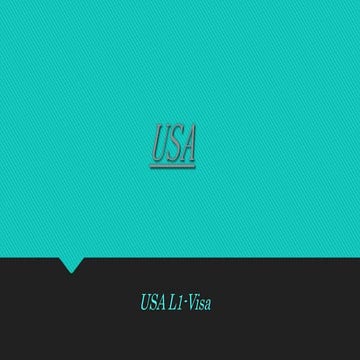Usa|L1 visa