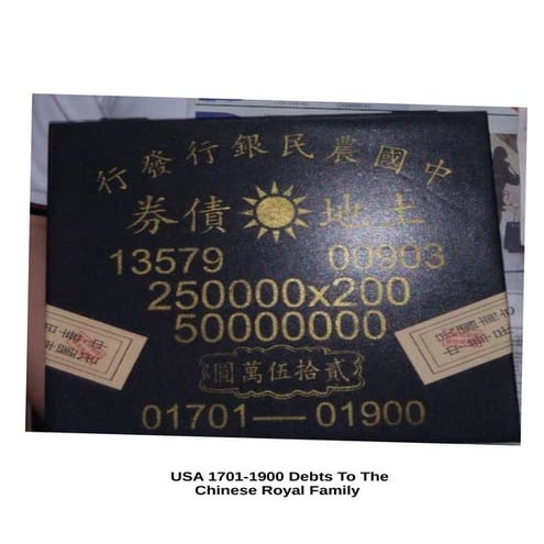 USA 1701 - 1900 DEBT