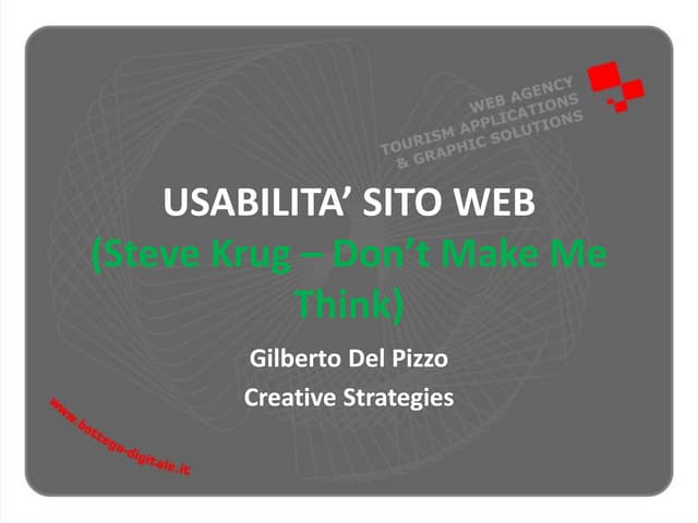 Piccola Guida sull'Usabilità Web