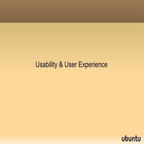 Usability and UX