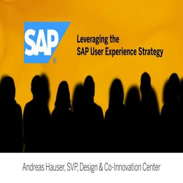 UX - Usability - Keynote SAP UX Strategy