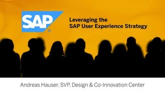 UX - Usability - Keynote SAP UX Strategy