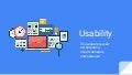 Usability. Пользовательский интерфейс и представление информации