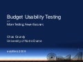 Usability Testing On A Budget