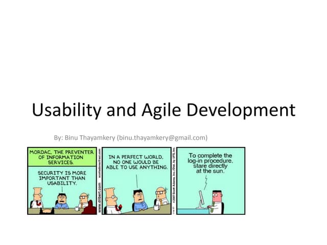 Usability & Agile Development