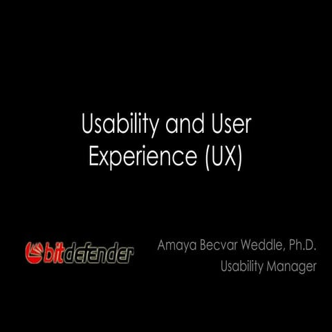Usability and User Experience Training Seminar
