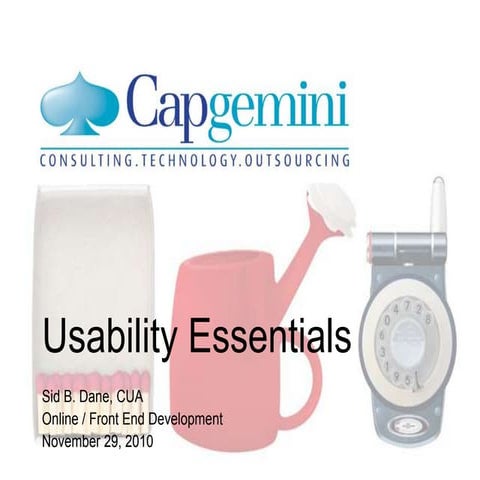 Usability essentials
