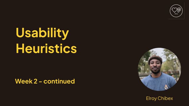 Introduction to Usability Heuristics