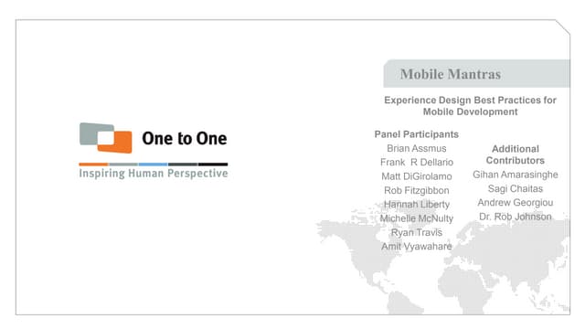 Mobile Mantras: XD Best Practices for Mobile Development