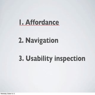 Usability principles 2