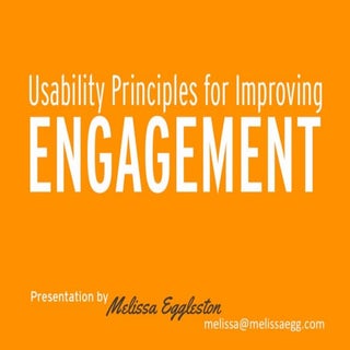 Usability Principles to Improve Use...