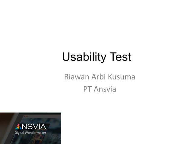 Usability test