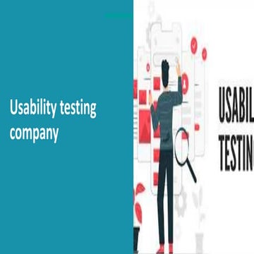 Usability testing company