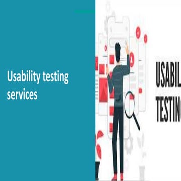 Usability testing services | PPT