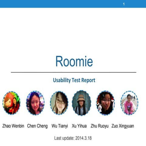 Usability test report of Roomie
