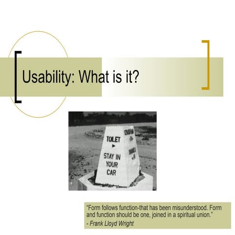 Usability--What is it?