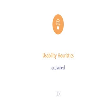 Usabilty Heuristics explained