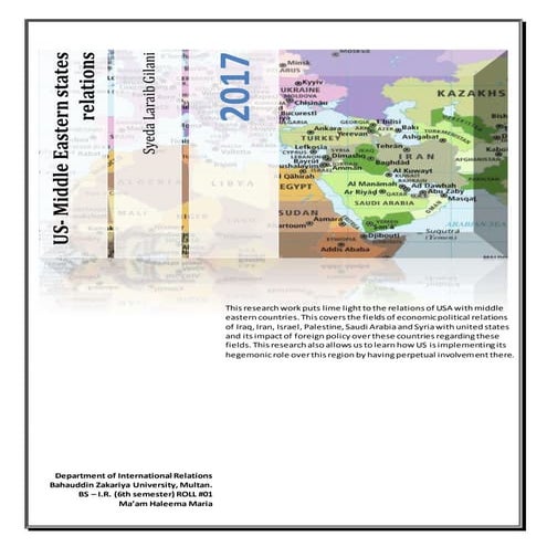 US policy towards the middle east | PPTX