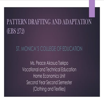 THE USAGE OF DARTS IN PATTERN