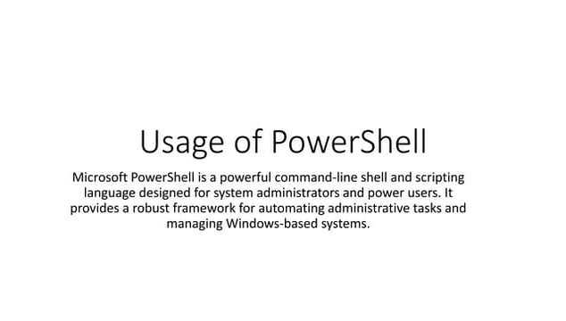 Usage of PowerShell.pptx