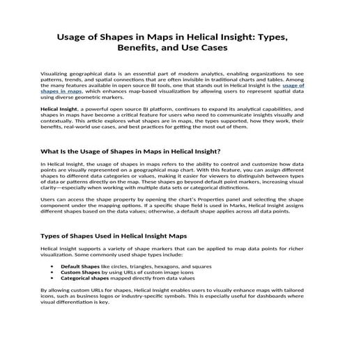 Usage of Shapes in Maps in Helical Insight Types, Benefits, and Use ...