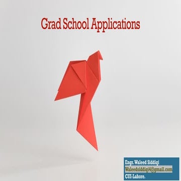 USA Grad School Applications for graduate admissions