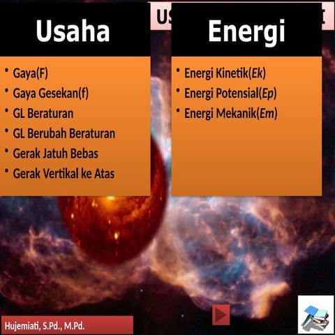 Usaha dan energi ternyata punya hubungan yang erat