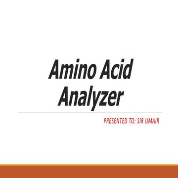 Amino Acid Analyzer