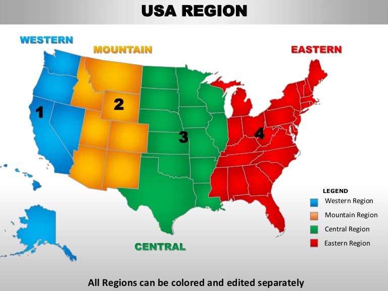 usa mountain region country editable powerpoint maps with editable map of usa