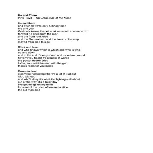 Us and them | PDF