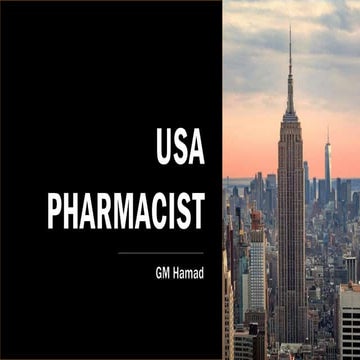 USA Pharmacist