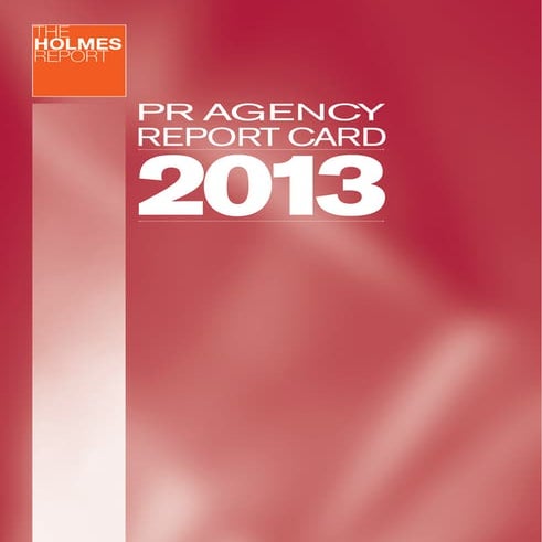 2013 Americas PR Agency Report Card
