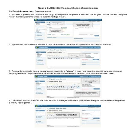 Usar o blog climantica