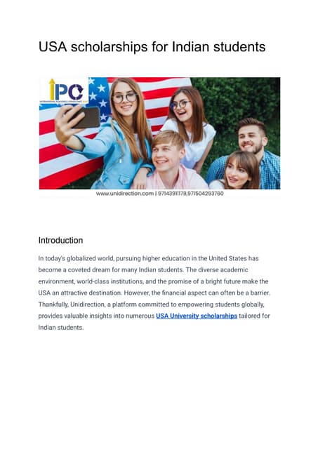 USA scholarships for Indian students.pdf