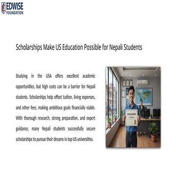 USA Scholarships Guide for Nepali Students.