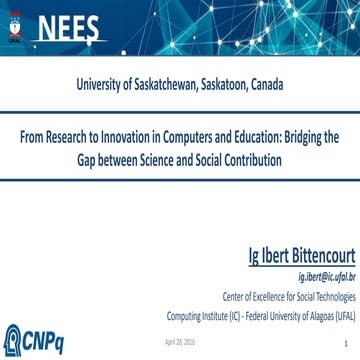 From Research to Innovation in Computers and Education: Bridging the Gap betw...