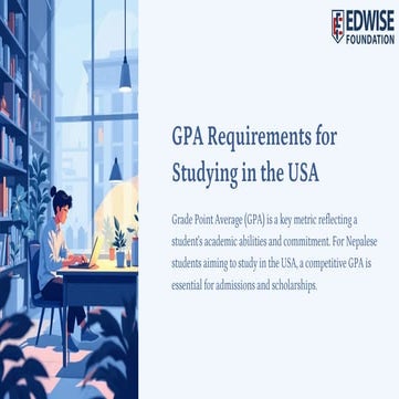 USA Study GPA Requirements Explained for Nepalese Students
