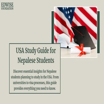 Study in the USA from Nepal: Your Comprehensive Guide to Success | PDF
