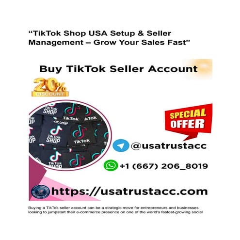 “USA TikTok Seller Account Support & Shop Onboarding Services”.pdf