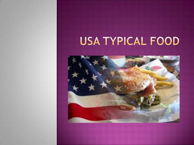 Usa typical food
