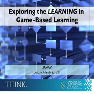 Exploring the LEARNING in Game-Bas...