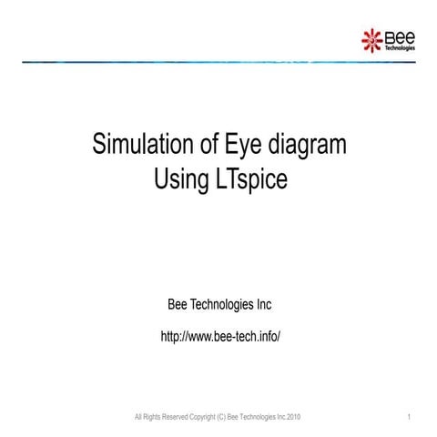 Simulation of Eye diagram (LTspice)